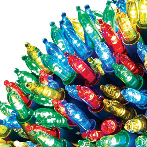 The Christmas Workshop 75280 200 Multicoloured Christmas Tree Lights/Static Decorative LED Fairy Lights / 22.9m Length/Indoor & Outdoor Christmas Decorations