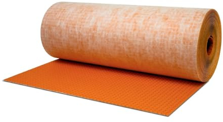 Schluter Ditra Uncoupling and Waterproofing Membrane for Ceramic and Stone Tile Installations - Interior Use, Polyethylene, 3.5mm Thickness - DITRA30M