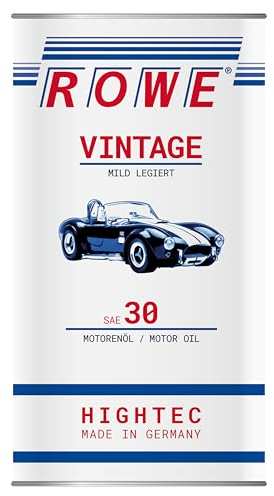 ROWE HIGHTEC VINTAGE SAE 30 MILD LEGIERT - 5 Liter - Pkw-Motorenöl für Old- und Youngtimer mit Otto- oder Dieselmotor - Art. Nr. 20224