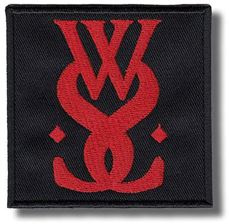 Aufnäher zum Aufbügeln, Motiv While She Sleeps, bestickt
