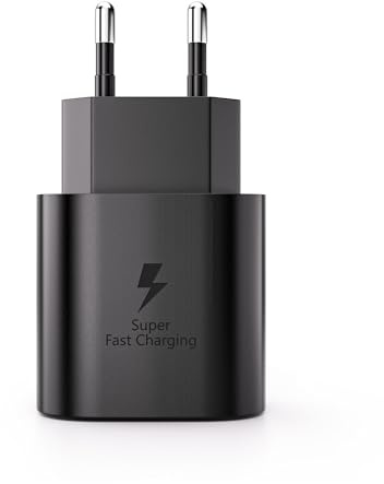 Chargeur 25W USB C Chargeur Rapide pour Samsung Galaxy S25, S24, S23, S22, S21 Ultra, S21 S20 FE, Note 20, A55, A52S, A53, A72, M43, M53, Z Fold5, Flip 6, Super Fast Charging Alimentation Type C