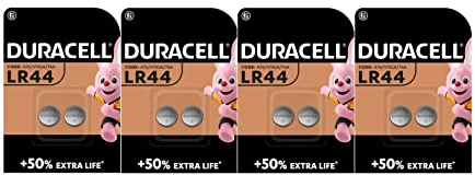 8 x Duracell LR44 A76 V13GA 76A (4 Blister à 2 Batterien) 8 Batterien