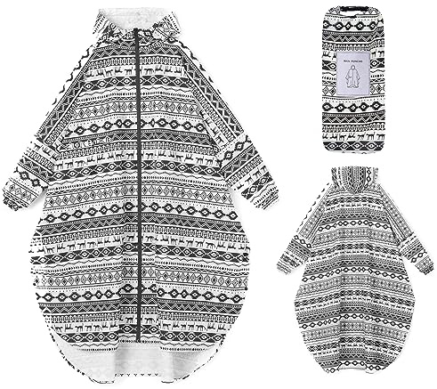 Ynport Crefreak Cappotti Antipioggia Lunghi Impermeabili da Donna Poncho Antipioggia Leggero Ripiegabile Abbigliamento Antipioggia con Cappuccio Giacca a Vento con Maniche e Tasca