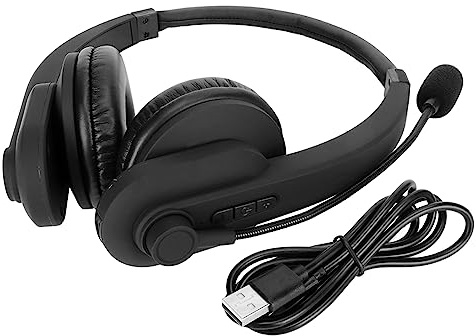 Auriculares De Teléfono, Centro De Llamadas, Teléfono De Oficina, Auriculares con Micrófono Giratorio con Cancelación De Ruido, Auriculares Inalámbricos Bluetooth para Oficina