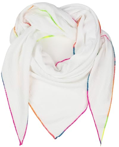 Gloop Damen XXL Dreieckstuch Halstuch Schal Ohne Kratze an Haut Herbstschal Sommerschal dünner Leichter Schal,Made in Italy