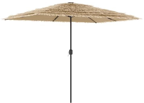 vidaXL Parasol de jardin avec mât en acier marron 300x200x250 cm, parasol, parasol d'extérieur, parasol de patio, parapluie, parasol de terrasse