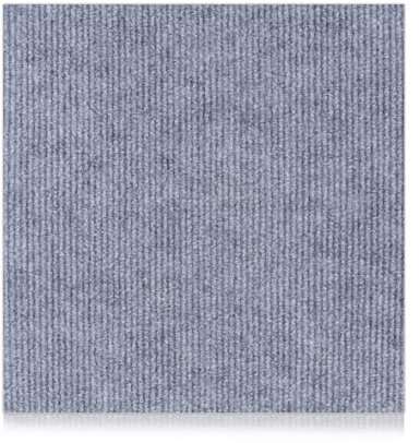 50 Pcs Carpet Tiles Grey, 30 x 30 cm Self Adhesive Carpet Tiles Anti-Slip, Easy Peel and Stick Carpet Tiles, Hard Wearing Flooring Carpet Tiles for Bedroom Living Room Office