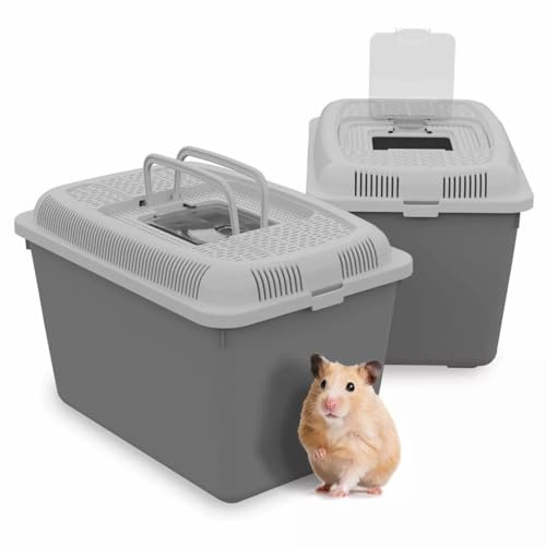 Pet Carrier for Small Pets, Outing Cage, Travel Home for Guinea Pig, Hamster, Rabbit, Kitten, Rodent