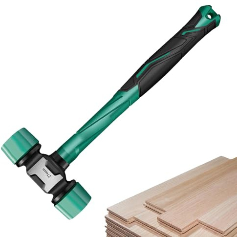 Martello in gomma | Martello antiscivolo per letto da dormitorio | Teste di martello in gomma resistente, martelletto portatile su entrambi i lati, morbidi compiti senza danni