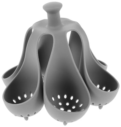 Silicone Egg Steamer Rack 6 Hole Boiling Holder for Home Kitchen | Boiling Tray, Fruit Support, Multifunctional Design, Compact 6-cavity Layout for Everyday Use