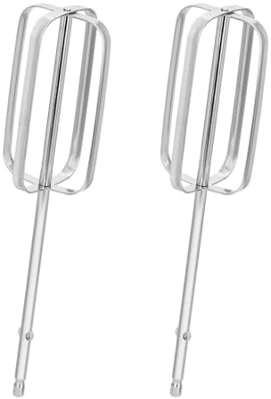 Laroal 2 Stück Handmixer-Schlägeraufsätze, Edelstahl-Handmixer-Ersatzschläger, Elektromixer-Teile für Handmixer 62682RZ 62692 62695V 64699