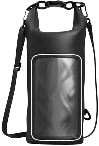 Drench 2L Waterproof Floating Phone Bag – IPX8 Dry Bag with Dual-Seal Protection, Touchscreen Window, Adjustable Strap & Roll-Top Closure – Waterproof Pouch for Boating, Kayaking & Beach Gear