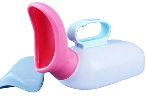 SXTYYH Urinflaschen for Frauen Auslaufsicher Harnflasche for Die Nacht Reisen Pinkelflasche, 900ml Weiblich Urinflasche for Unterwegs for Senioren Gebrauch Am Bett