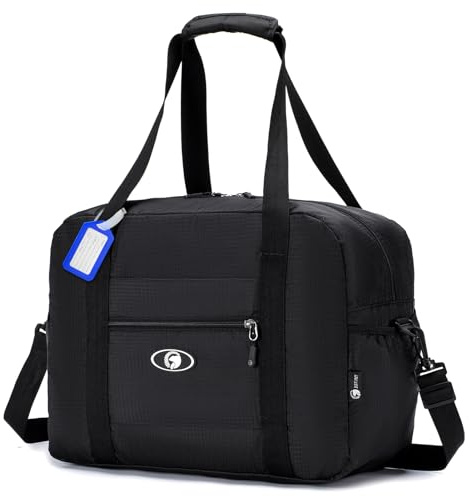 SPAHER Sac de Voyage Cabine Avion 40x30x15 Air France Bagage Cabine, Noir