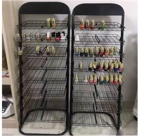 Expositor De Esmaltes De Uñas De Pie, Expositor De Esmaltes De Uñas De Pie De 8 Niveles, Expositor De Aceites Esenciales Y Fragancias Estante Para Guardar Esmaltes(Black)