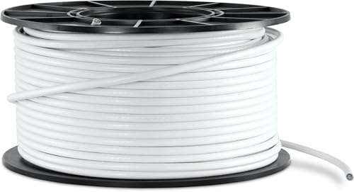 TechniSat 100 m Basic SAT koaxialkabel – 110 dB, 4-vägs skärmad, 5–3000 MHz, PVC-kappa, stål/koppar innerledare, premium antennkabel på rulle, för satellit, DVB-S2, DVB-C, BK & HDTV, 4K