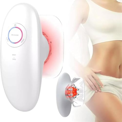 Elektrisches Anti Cellulite Massagegerät 3in1 Schröpfmassagegerät Modellierung und Straffung für straffere Haut, Schröpfgerät mit Vakuum Massage EMS Rotlicht für Bauch Beine Po