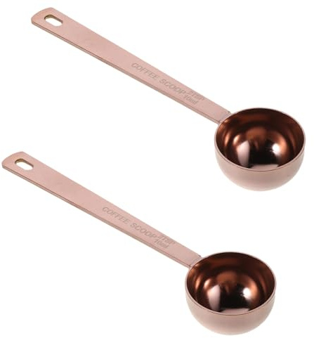 HONITANO Lot De 2 Cuillères Doseuses en Métal 1 Gramme Cuillère À Café pour Doseuse en Acier Inoxydable Petite pour