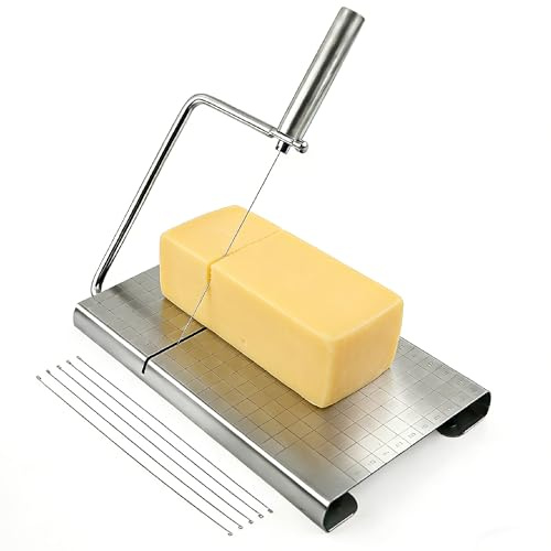 SZHUGEKI Mehrzweck Käseschneider,Handheld Käseschneider mit Schneidebrett | Müheloses Schneiden,Präzises Schneiden,Komfortabel und Stabil,Lufterfrischer ist Leicht Verstellbar,für Käse, Butter