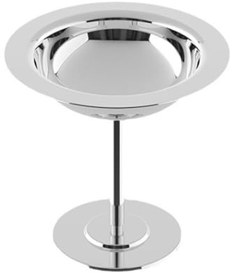 Greensen Fotad Glasskopp, Elegant 304 Rostfritt Stål Dessertskål med Hög Fotdesign för Glass, Frukt, Yoghurt, Pudding, Hotell, Restaurang