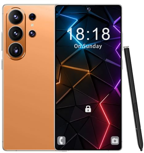 T-Smart Unlocked Android 14 Mobile Phone, 12GB+512GB, 6.9 HD Display, 4500mAh Battery, 21MP+8MP Camera, Dual SIM, Face Unlock, SIM Free Smartphone