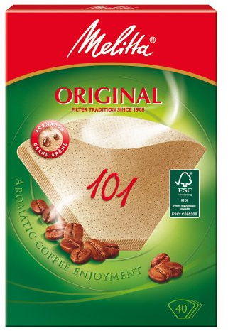 Melitta Haushaltsprod. Filtertüten 101/40 naturbr(VE40)