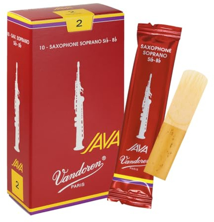 Vandoren Blatt Sopran Saxophon Java Filed Red Stärke: 2