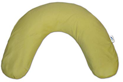 Theraline 03011402 Nackenkissen mittel inklusive Bezug, 100 x 21 cm, jersey schilfgrün