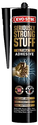 EVO-STIK Seriously Strong Stuff Ultimate Adhesive White - 290ml - Holds up to 150kgs - Waterproof - External and Internal