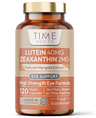 Lutein 40mg with Zeaxanthin 2mg – New Micro-encapsulated Formula – 100% Pure Natural Highly Bioavailable – UK Manufactured - 120 Capsules