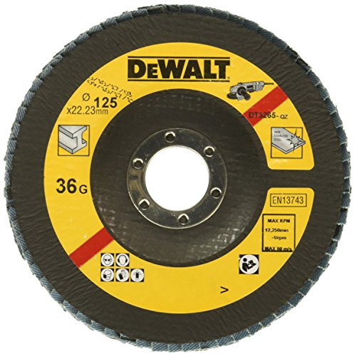 DeWalt, DT3265, QZ, Disco de láminas Ø125mm, grano 36, Cóncavo
