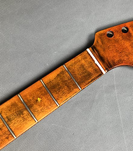 E-Gitarrenhals (64,8 cm, 21 Bünde, 25,5 Iich) Perlpunkteinlage, Ersatzteil für E-Gitarren