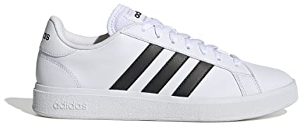 adidas Herren Grand Court Base 2.0 Shoes, Cloud White / Core Black / Cloud White, 45 1/3 EU
