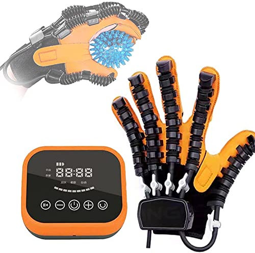 Oiyekntd Stroke Hand Splint Assistive Gloves Rehabilitation Robot Gloves, Hand Dysfunction Patient Training Device Hemiplegia Finger Orthese,M-RightHand