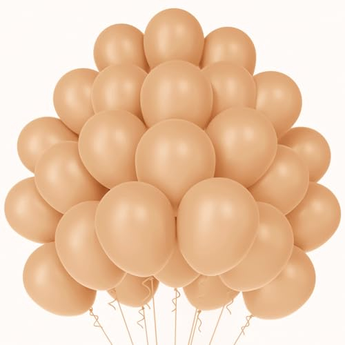 WAREHOUSE Ballon couleur 50 Pièces 12 30 cm, Ballon Gonflable Hélium, ballons d'anniversaire,Décoration pour Anniversaire, mariage,Baptême, Fete, décoration de diplôme. (Color de la peau-4)