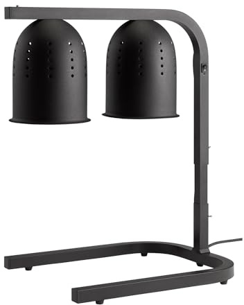 APS 12265 Wärmelampe mit 2 Infrarotlampen, höhenverstellbar, inklusive 2 Lampen, 50 x 35 cm, Höhe 58 bis 77,5 cm, Speisenwärmer