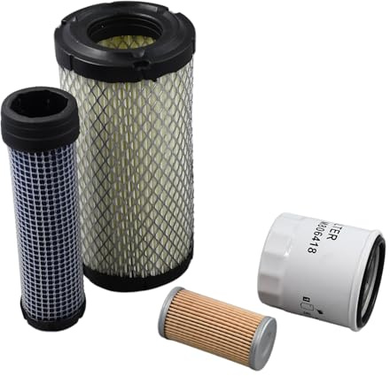 Molloparts Filter-Set, kompatibel mit John Deere X495, X595, X595SE, Gator 6X4, HPX 4X2, HPX 4X4, Yanmar 3TNE74C, modisch, Patronen-Stil