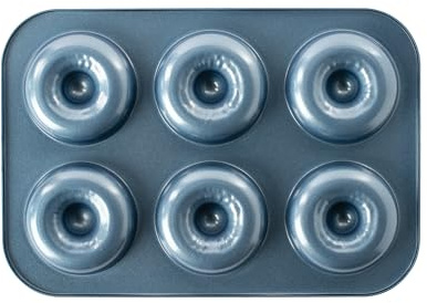 Nordic Ware Formed Classic Donut Pan, 6 Cavities, Twilight Blue