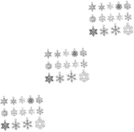 SEWACC 210 Stk Schneeflocke-Anhänger weichnachtsgeschke decoratiuni craciun Anhänger für die Schmuckherstellung antike Schneeflocken-Anhänger weihnachtsschmuck zubehör DIY zubehör