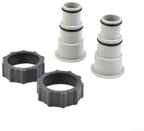 Für Schlauchadapter mit Gewinde auf Klemme für Pumpen, kompatibel mit 1 5 und 1 25 Schläuchen, Adapterpaar, 25007