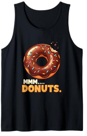 Donut glacé au chocolat avec saupoudres Débardeur