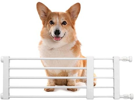 Hundegitter, Treppe, niedriges Haustiergitter, einziehbares Hundeschutzgitter, einfache Installation, niedriges Haustiergitter, einziehbares Hundesicherheitsgitter für Türen, Treppen, Flure, Innen-