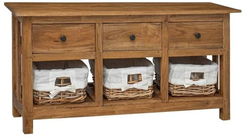 Somanki Sideboard Altholz Massiv 100 x 30 x 50 cm, Kommode Schlafzimmer, Kommoden & Sideboards, Wohnzimmerschrank, Flur Kommode, Zimmer Möbel - 244488
