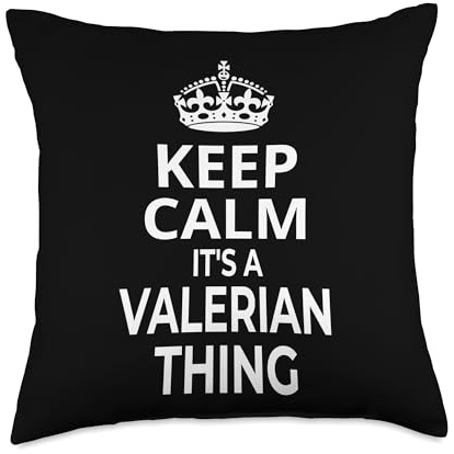 Valerian Personalized Name: Keep Calm It's A Valerian Thing! Throw Pillow