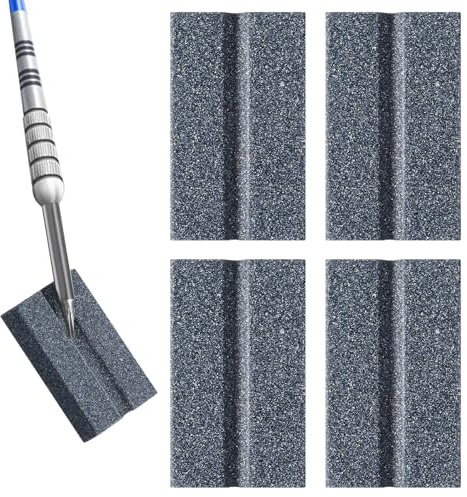 Mabor 4 Stück Dart Schleifstein Set Schleifstein Dartspitzen Darts Sharpening Stone Metallspitze für Darts Point Spitzer Leicht Polieren