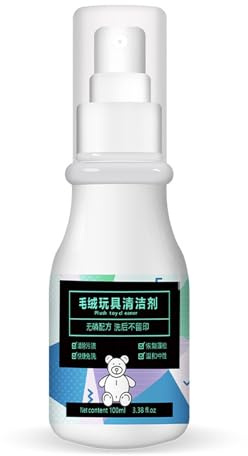 Generisch Plüschtier-Reiniger – 100 ml Stofftier-Reinigungsspray, Plüschtier-Trockenreiniger, Stoff- und Polster-Reinigungslösung | Stofftier-Erfrischer für Stofftiere, Sofas, Autositze und Spielzeug