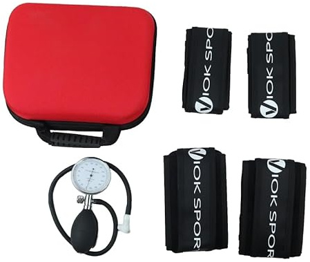 VIOK Sport Bandas de Oclusión para Entrenamiento BFR | Blood Flow Restriction Bands Ajustables para Brazos y Piernas | Banda de Compresión Muscular para Hipertrofia y Rehabilitación