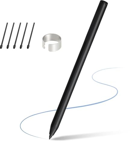 Magnetischer Stylus für Remarkable 2 Stift, MR Stift mit Radiergummi, 4096 Druckstufe, Handflächenabweisung, Magnetischer Adsorption, EMR Stift geeignet für Remarkable 2/kinlde Scribe/Galaxy Tab&Book