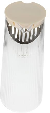 IMIKEYA Caraffa Beccuccio Brocca Per Succo Elegante Design Striato Verticale Per Bevande Calde e Fredde Per Feste e Occasioni Speciali