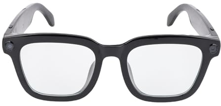 Garsent Occhiali Intelligenti, Occhiali di Traduzione AI con Fotocamera HD da 1080p, Bicchieri di Traduzione Bluetooth 5.3, Occhiali da Sole Intelligenti di Blue Light Bloking per